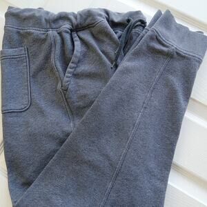Old Navy Fleece Jogger Sweatpants XL charcoal grey elastic drawstring pockets